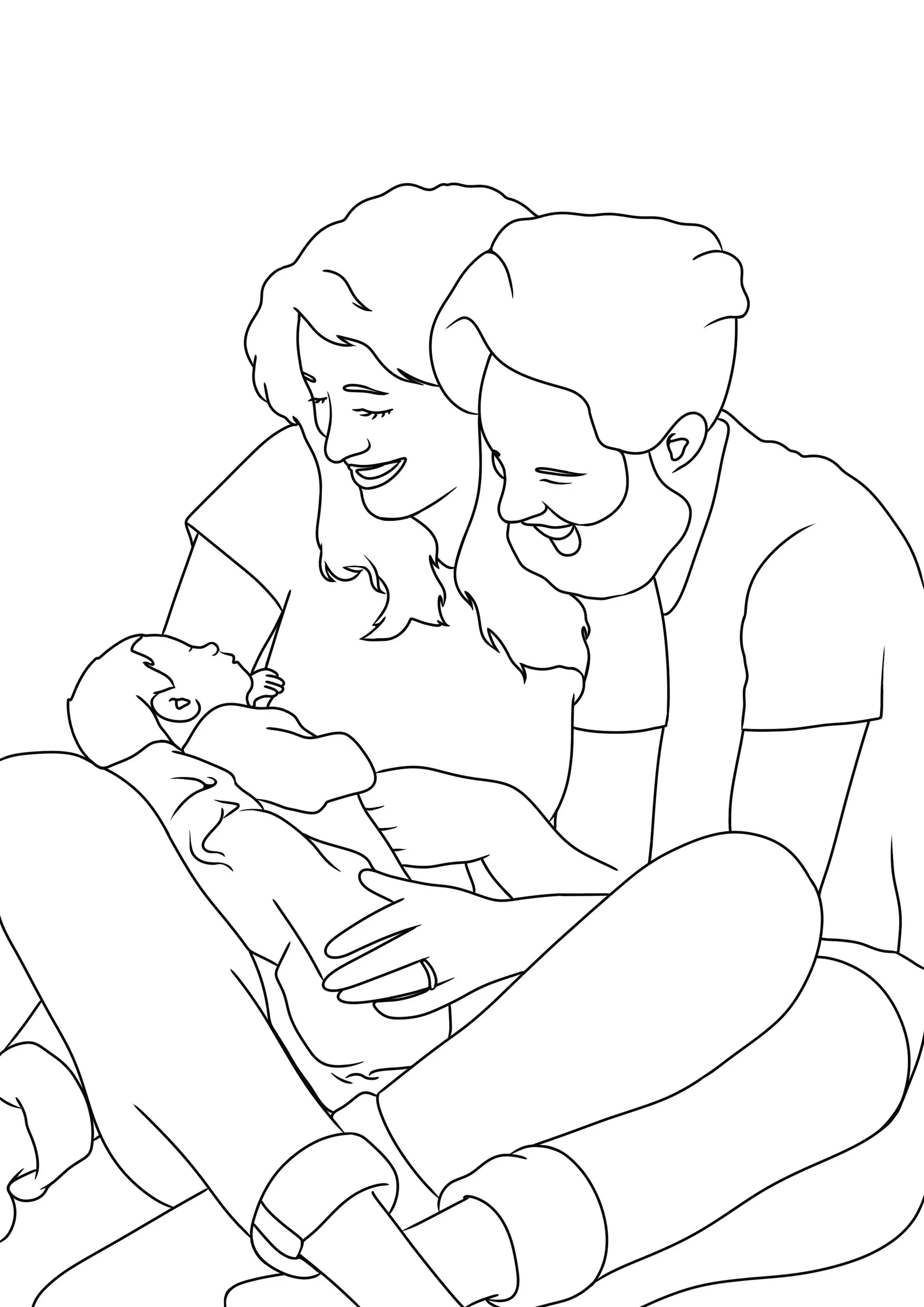 Cadeau anniversaire original - affiche illustration personnalisée - parlemoide.toi