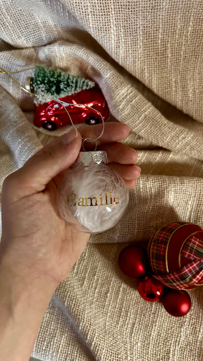 Boule de Noël personnalisée - parlemoide.toi