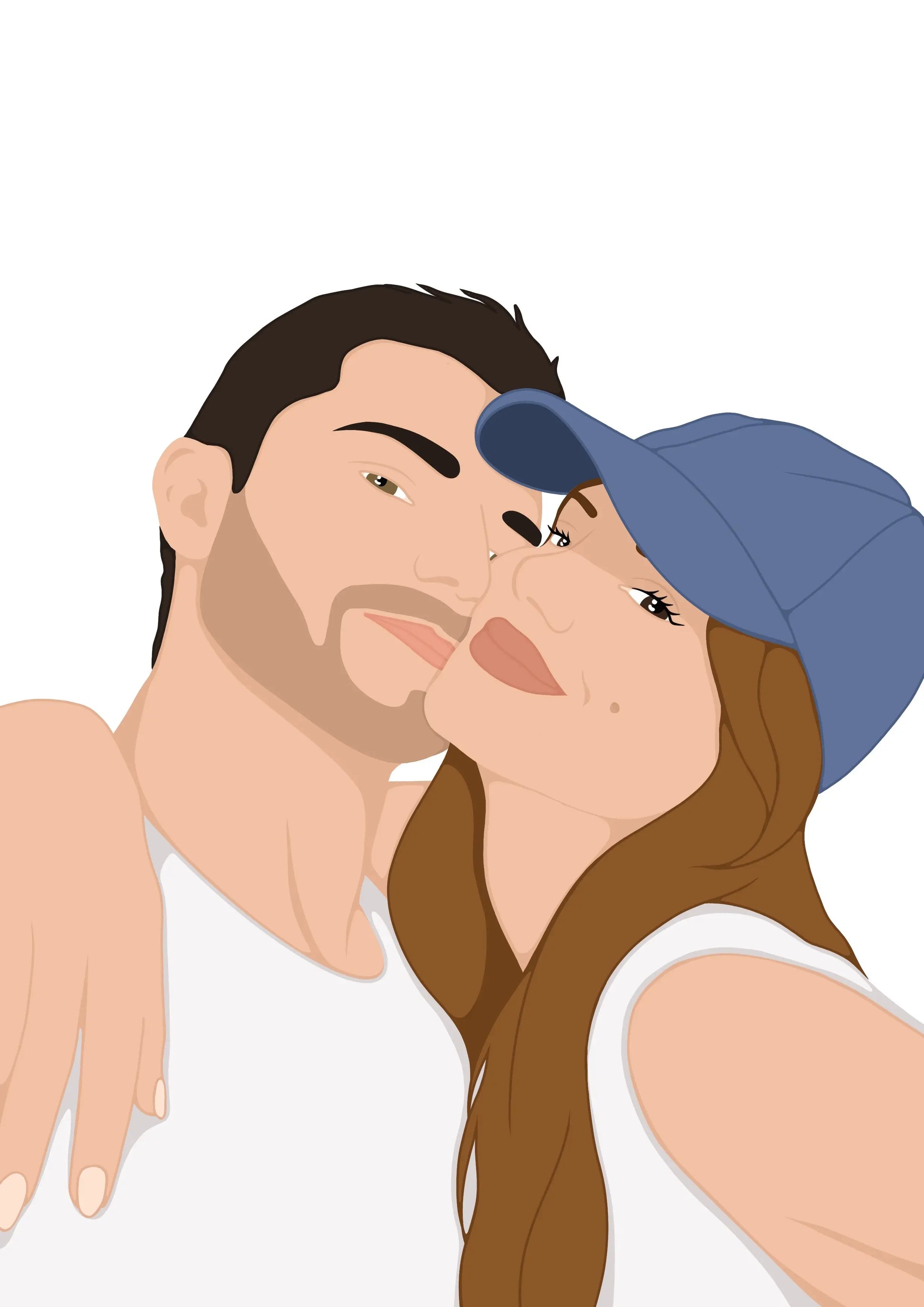 Illustration personnalisée avec visage - France