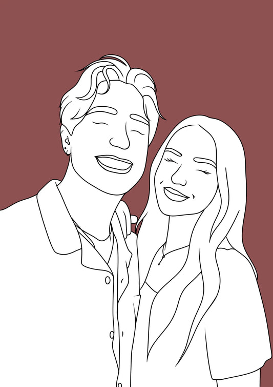 Illustration personnalisée - Onetrait - parlemoide.toi