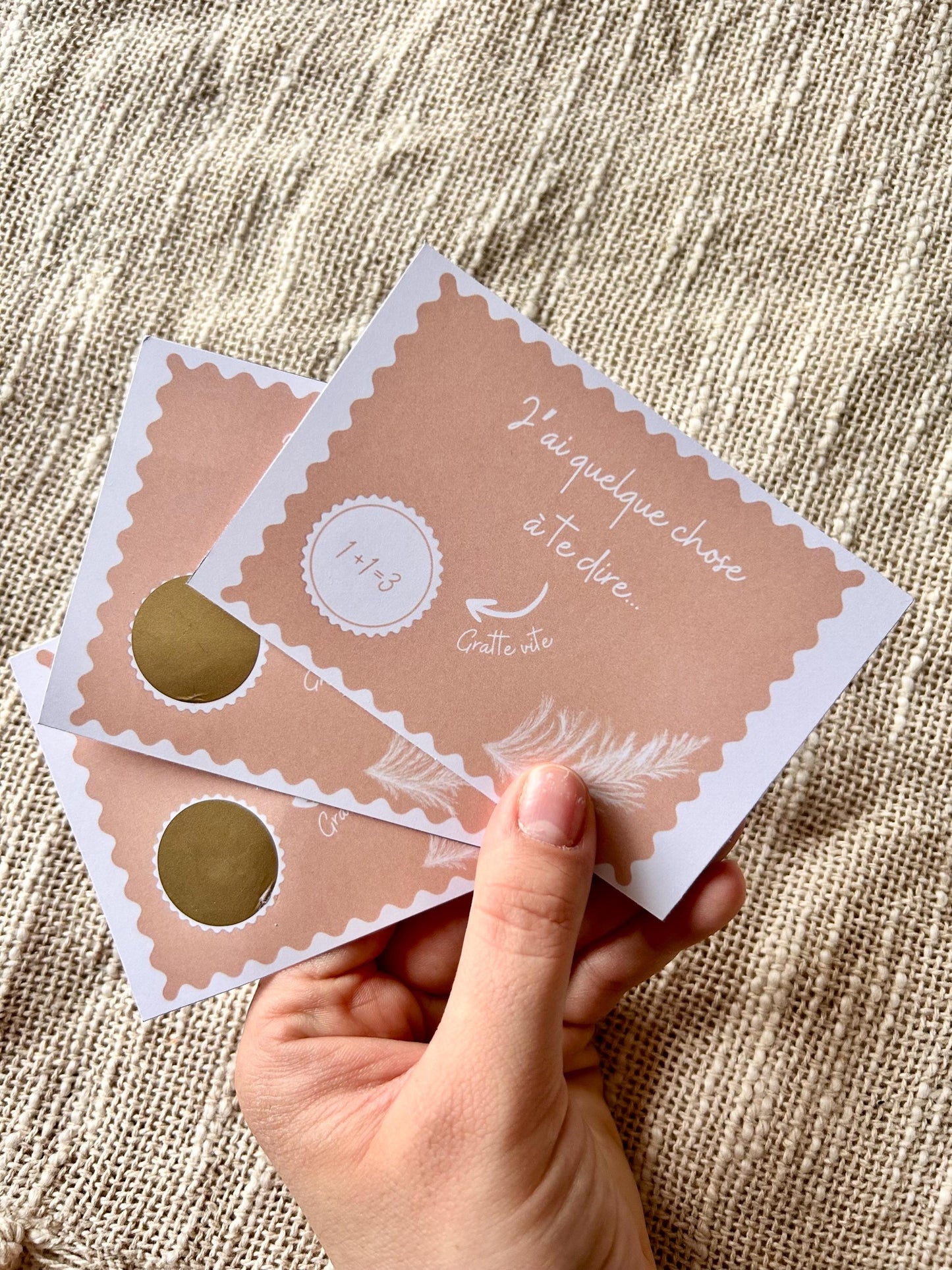 Annonce grossesse original et unique -  carte à gratter 100% personnalisable - parlemoide.toi