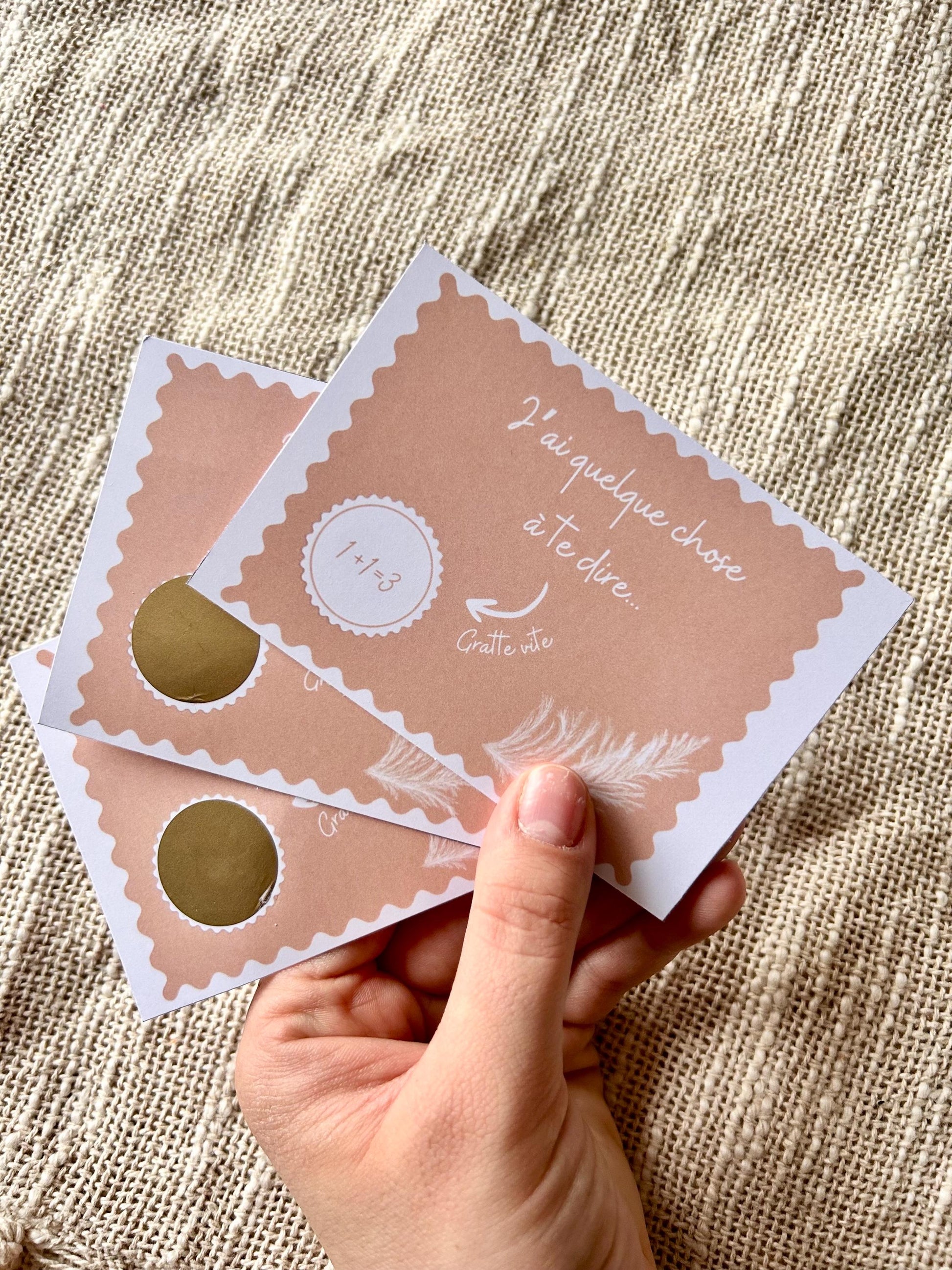 Annonce grossesse original et unique -  carte à gratter 100% personnalisable - parlemoide.toi