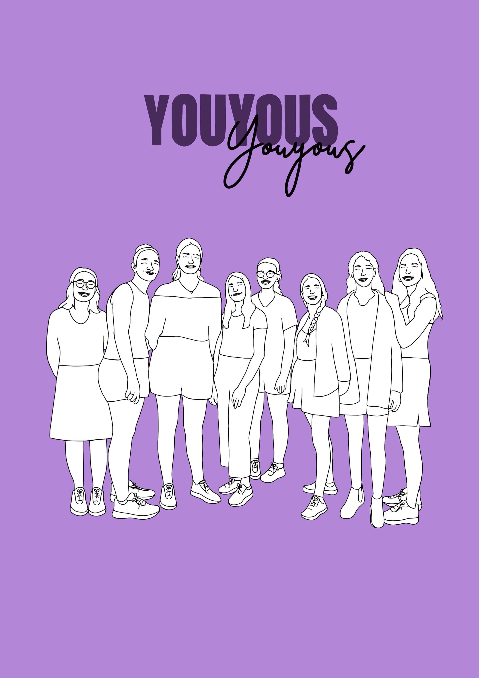 Affiche personnalisée EVJF - cadeau copine original