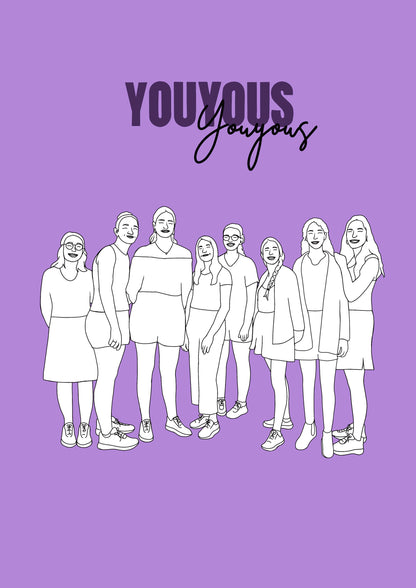 Affiche personnalisée EVJF - cadeau copine original