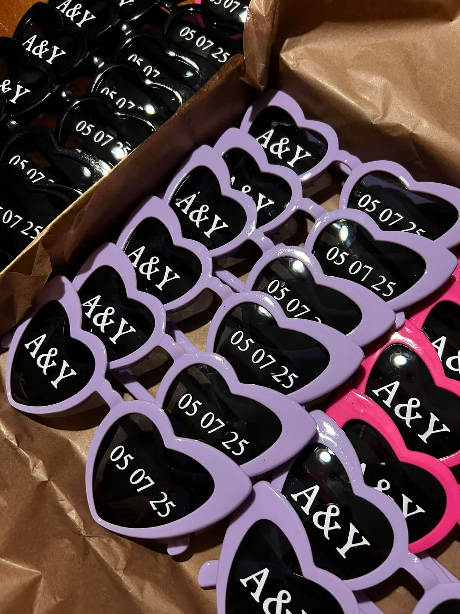 Lunettes cœur à personnaliser evjf - parlemoide.toi