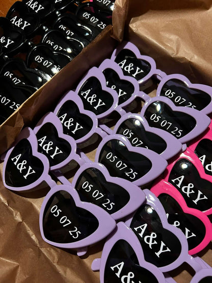 Lunettes cœur à personnaliser evjf - parlemoide.toi