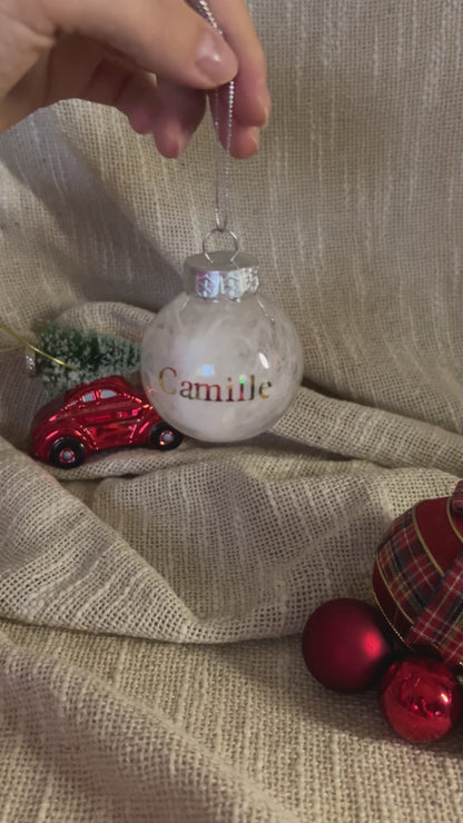 Boule de Noël personnalisée