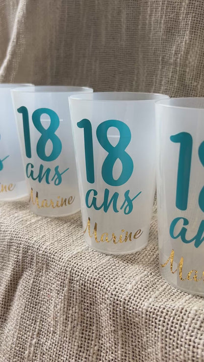 Écocup personnalisé – Cadeau éco-responsable pour mariage, anniversaire ou baptême