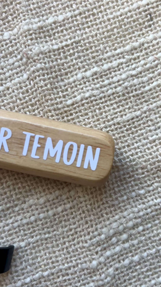 Demande originale témoin de mariage originale
